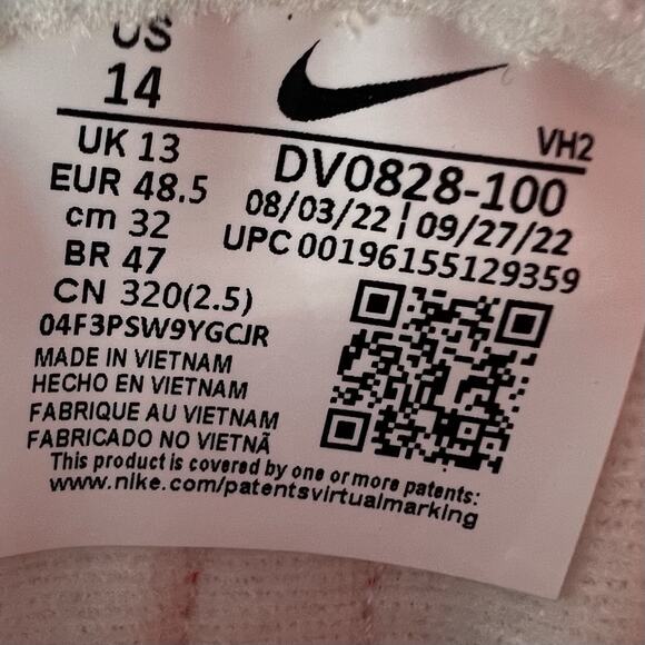 Mens Size 14 Nike Dunk High White Picante Red Sneakers DV0828 100 main image 6